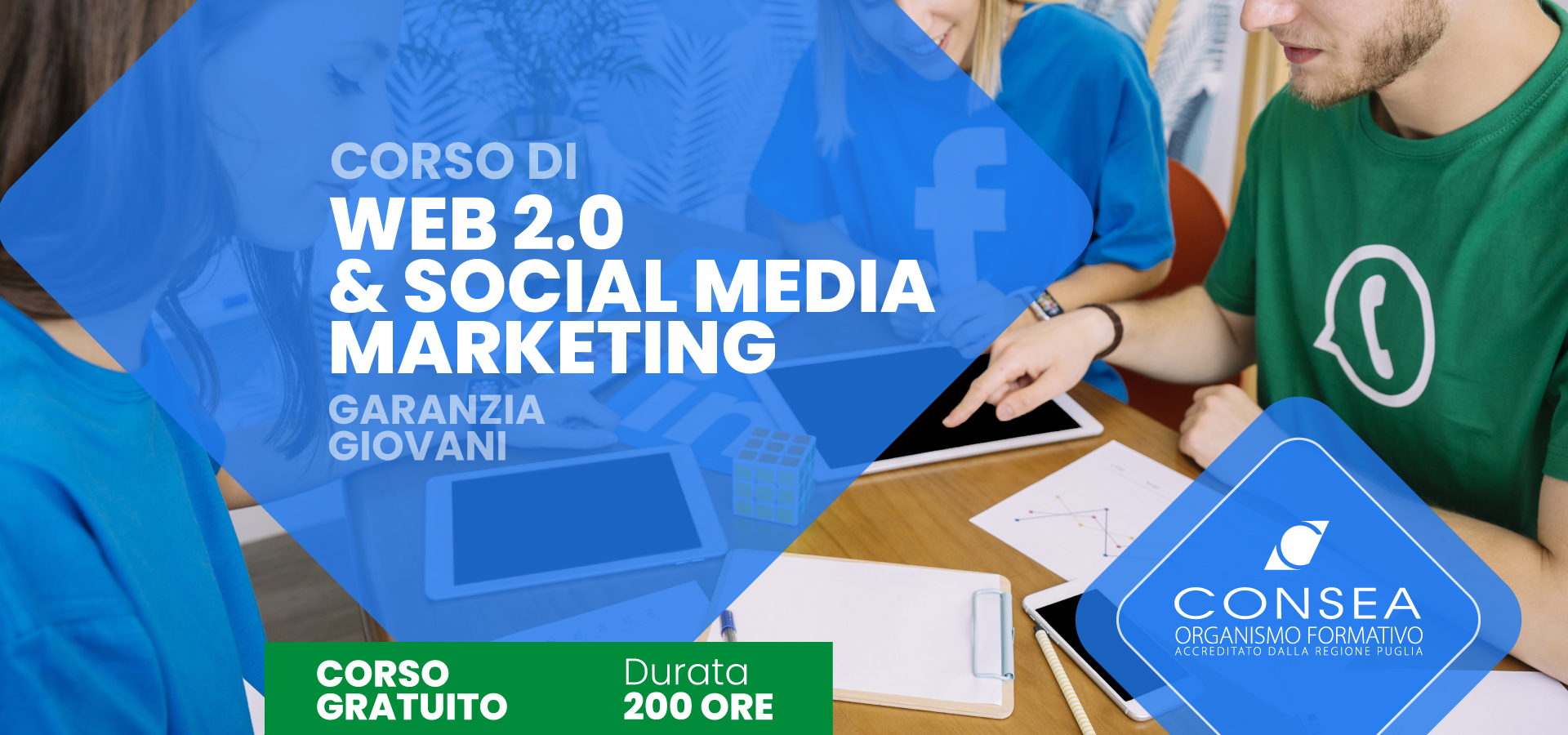 Corso gratuito di Web 2.0 e Social Media Marketing – Garanzia Giovani